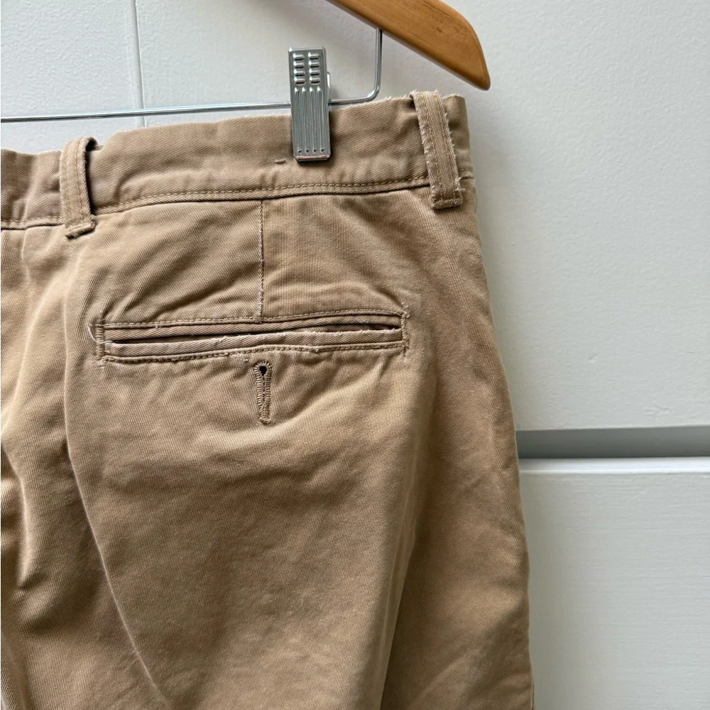 J Crew Men's Broken In Regular Fit Dark Tan Chinos in Size 34W 32L.